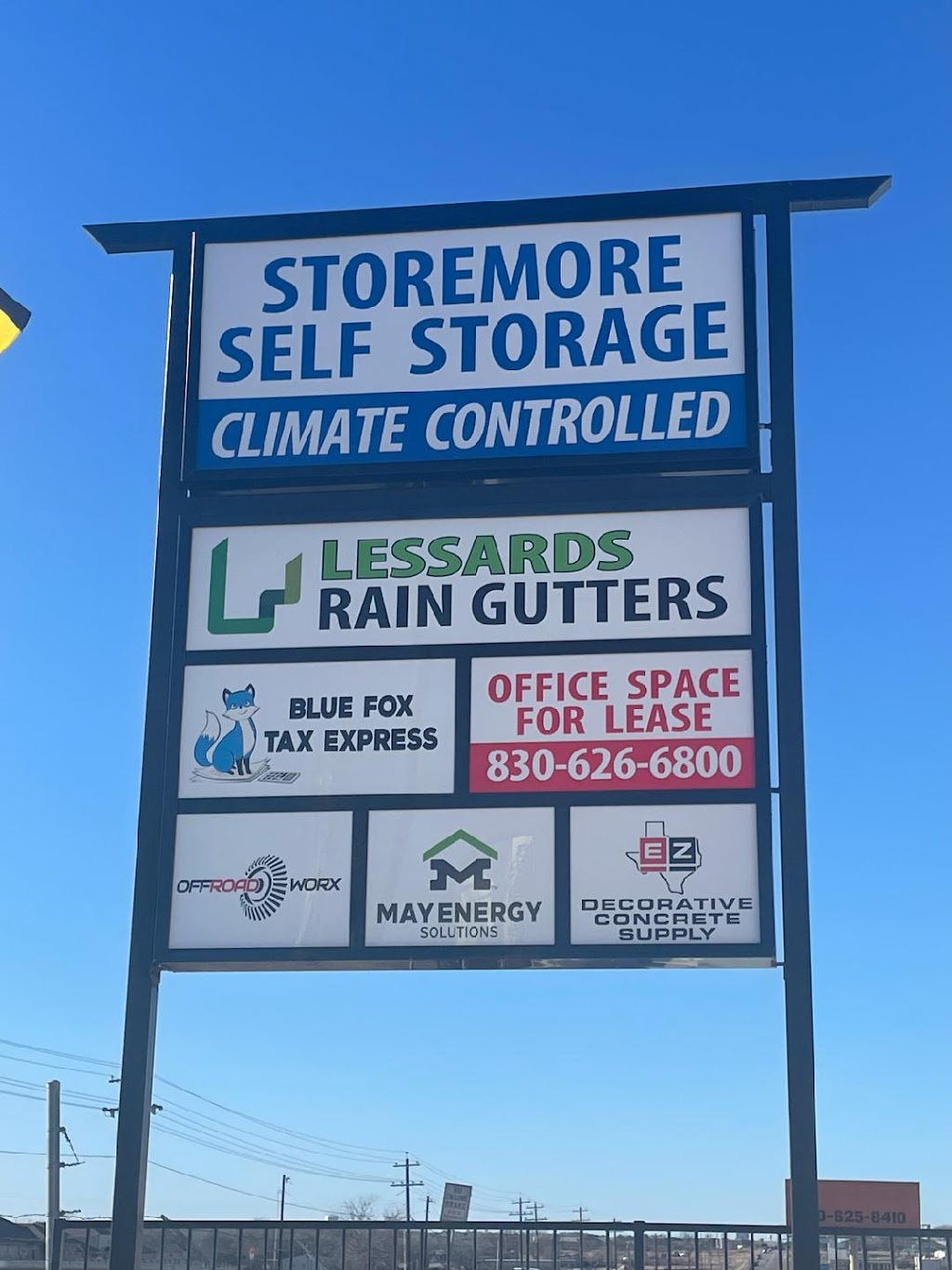 Storemore Warehouses LLC | 105 Schumanns Bch Rd Suite 1101, New Braunfels, TX 78130, USA | Phone: (830) 626-6800