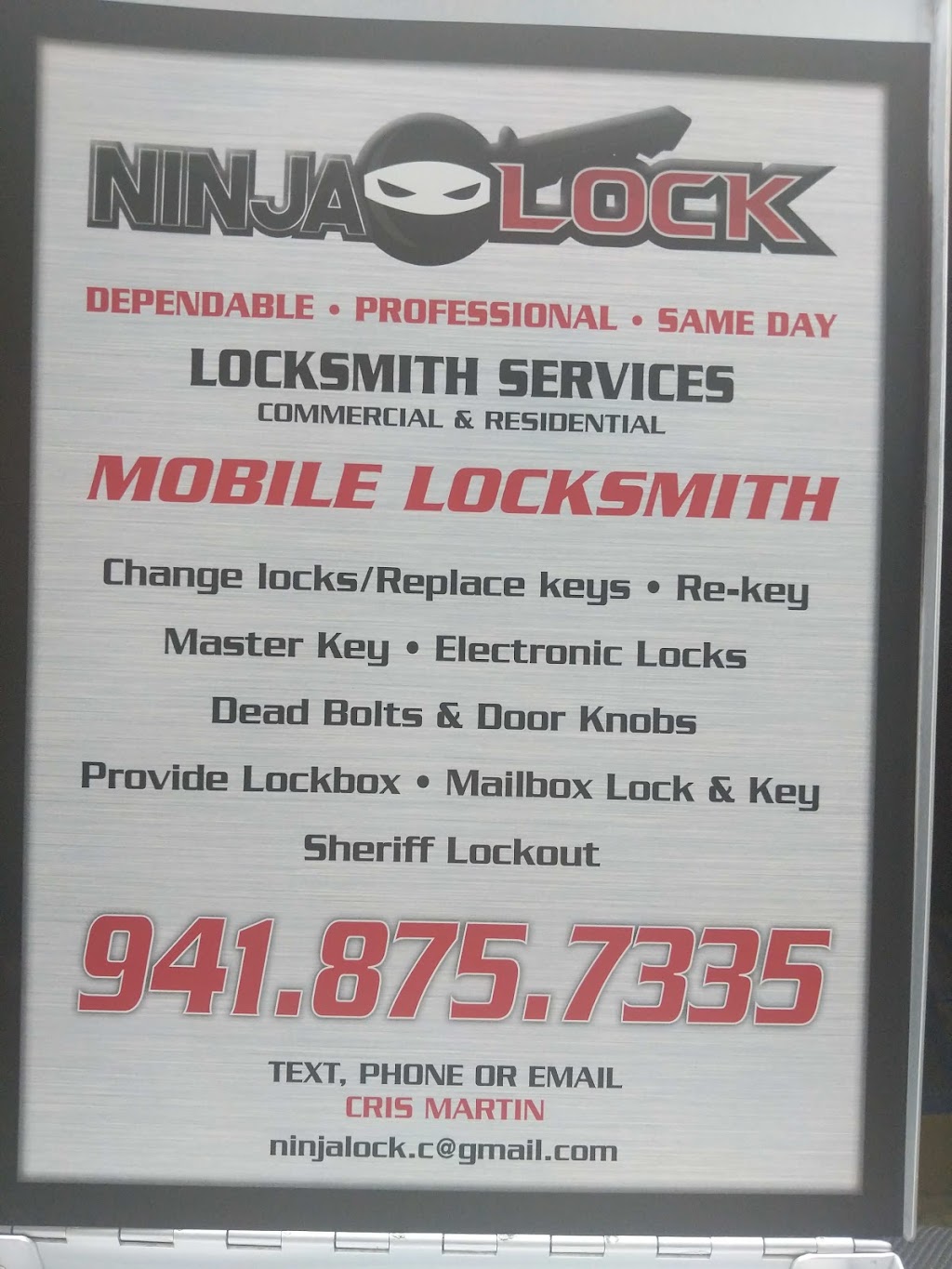 Ninja Lock, LLC | 2626 6th Ct E, Ellenton, FL 34222, USA | Phone: (941) 875-7335
