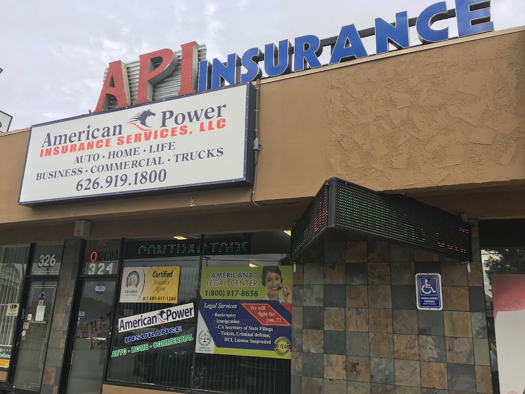 American Power Insurance Services LLC | 324 N Azusa Ave, West Covina, CA 91791, USA | Phone: (626) 919-1800