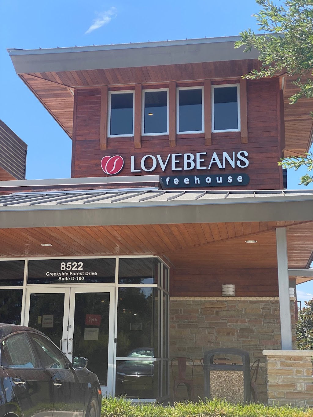 Lovebeans Coffeehouse | 8522 Creekside Forest Dr Suite D-100, The Woodlands, TX 77375, USA | Phone: (832) 698-2017