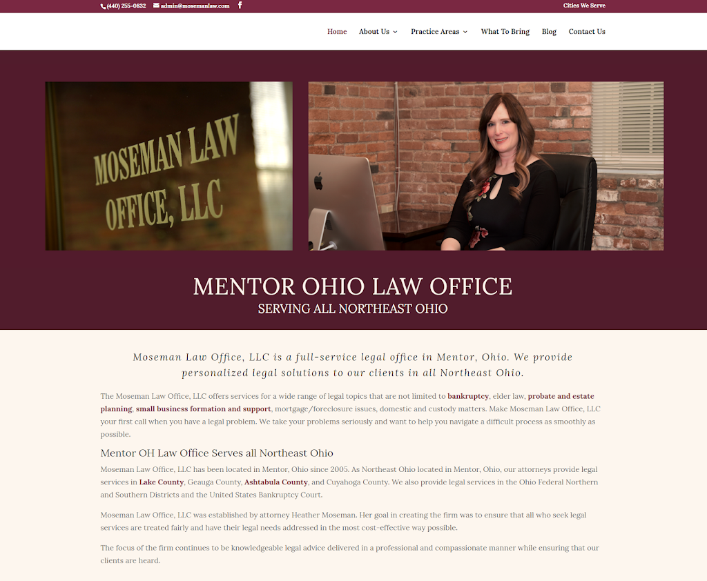 Moseman Law Office, LLC | 8500 Station St #210, Mentor, OH 44060 | Phone: (440) 255-0832