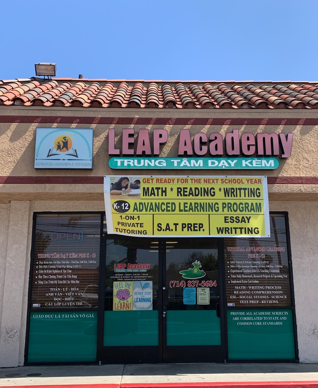 Leap Academy Trung Tâm Dạy Kėm | 13454 Goldenwest St, Westminster, CA 92683, USA | Phone: (714) 837-5684