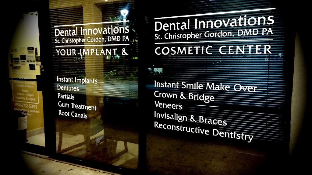 St Christopher Gordon: DMD Dental Innovations | 4956 NW 88th Ave, Sunrise, FL 33351 | Phone: (954) 742-5355