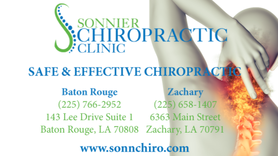 Sonnier Chiropractic Clinic | 6363 Main St, Zachary, LA 70791, USA | Phone: (225) 658-1407