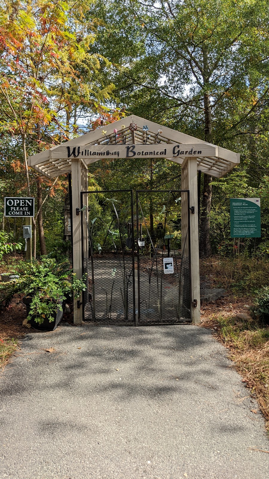 Williamsburg Botanical Garden and Freedom Park Arboretum | 5537 Centerville Rd, Williamsburg, VA 23188 | Phone: (757) 645-1565