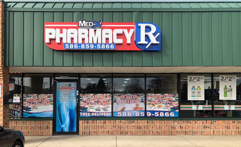 MED-X PHARMACY | 14993 E 9 Mile Rd, Eastpointe, MI 48021, USA | Phone: (586) 859-5866