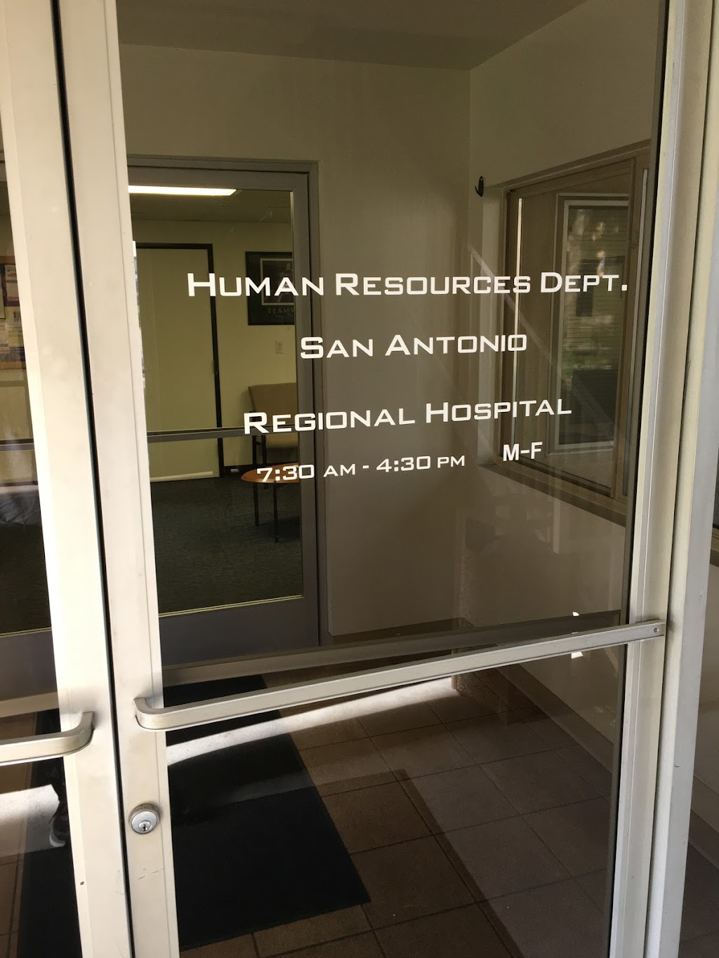 HR Dept - San Antonio Regional Hospital Human Resources | 1060 San Bernardino Rd, Upland, CA 91786 | Phone: (909) 920-4721