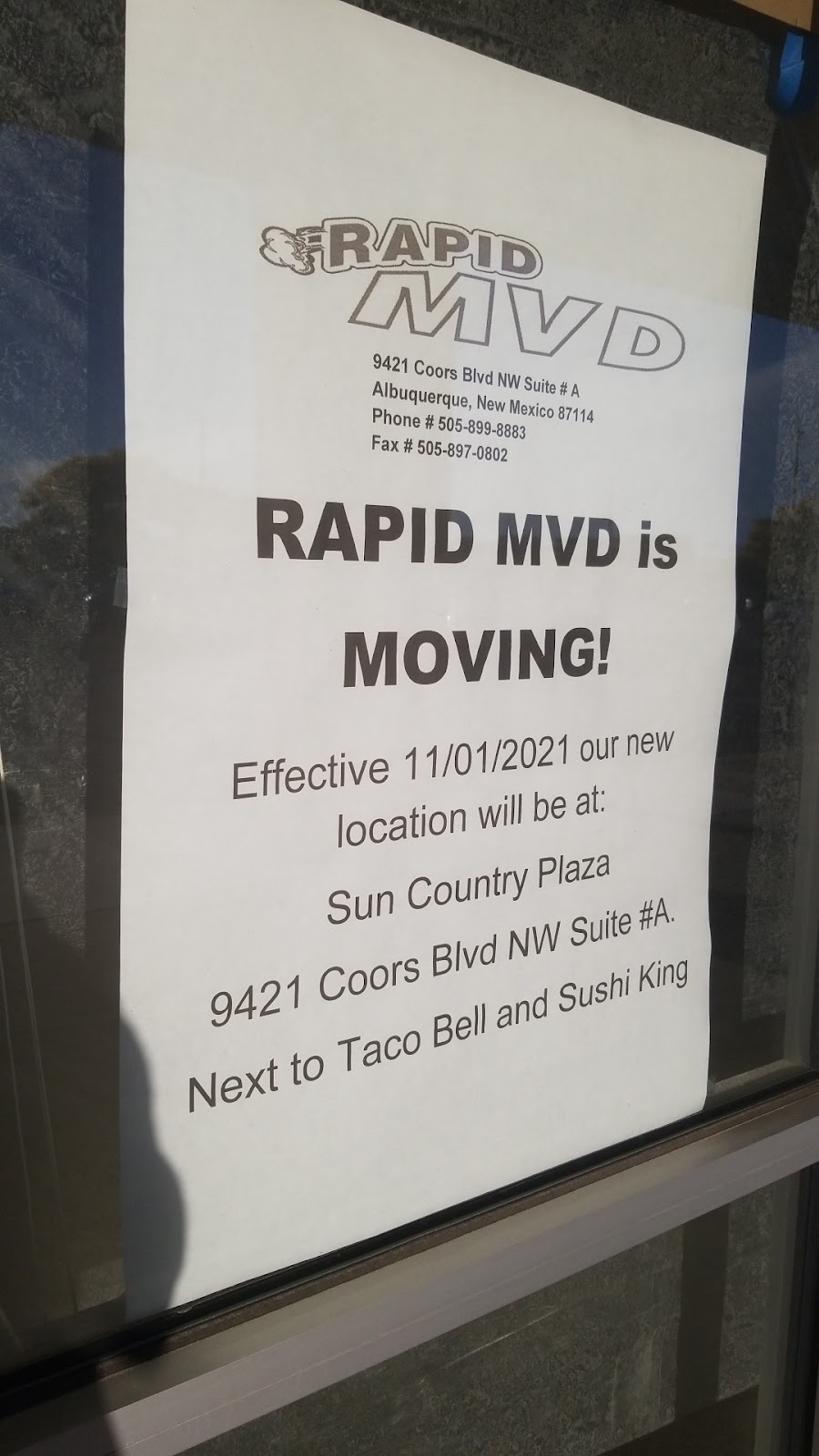 Rapid MVD | 9421 Coors Blvd NW Suite #A, Albuquerque, NM 87114, USA | Phone: (505) 899-8883
