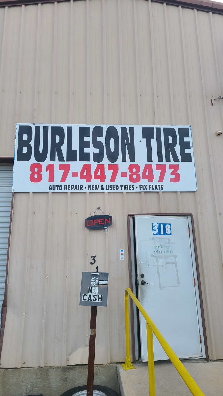 Burleson Tire and Automotive, Inc. | 318 N Broadway St, Joshua, TX 76058 | Phone: (817) 447-8473