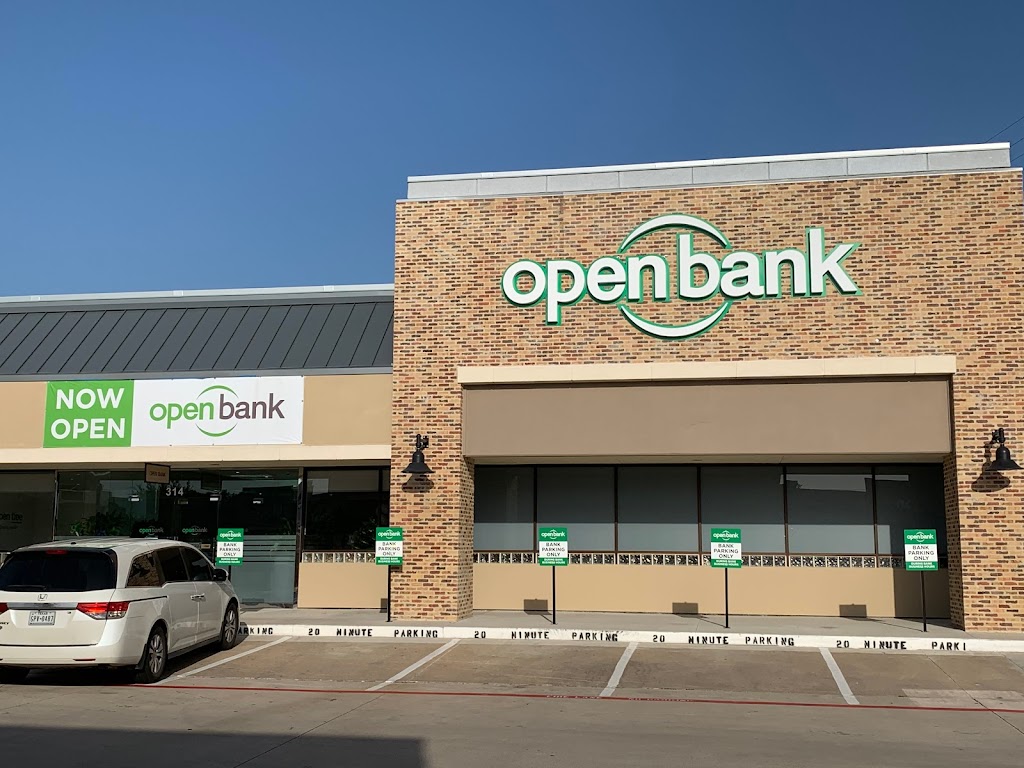 Open Bank - Carrollton | 2540 Old Denton Rd #314, Carrollton, TX 75006 | Phone: (972) 236-2000
