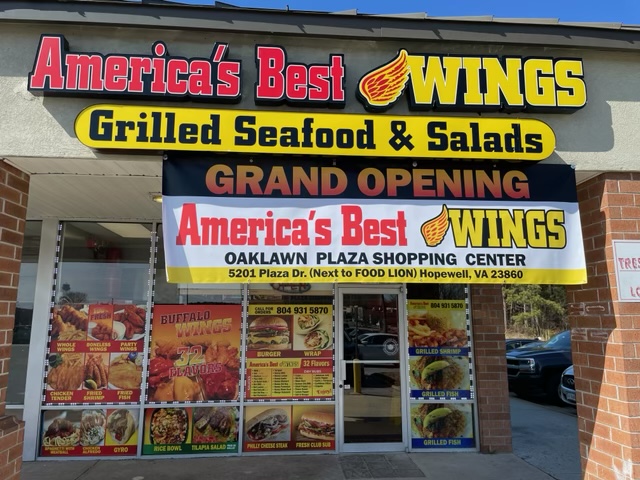 Americas Bestwings | 5201 Plaza Dr, Hopewell, VA 23860, USA | Phone: (804) 931-5870