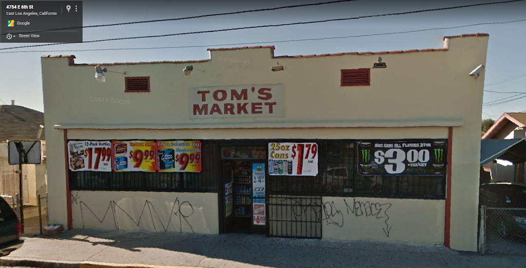 Toms Market | 4754 E 6th St, Los Angeles, CA 90022, USA | Phone: (323) 263-5316