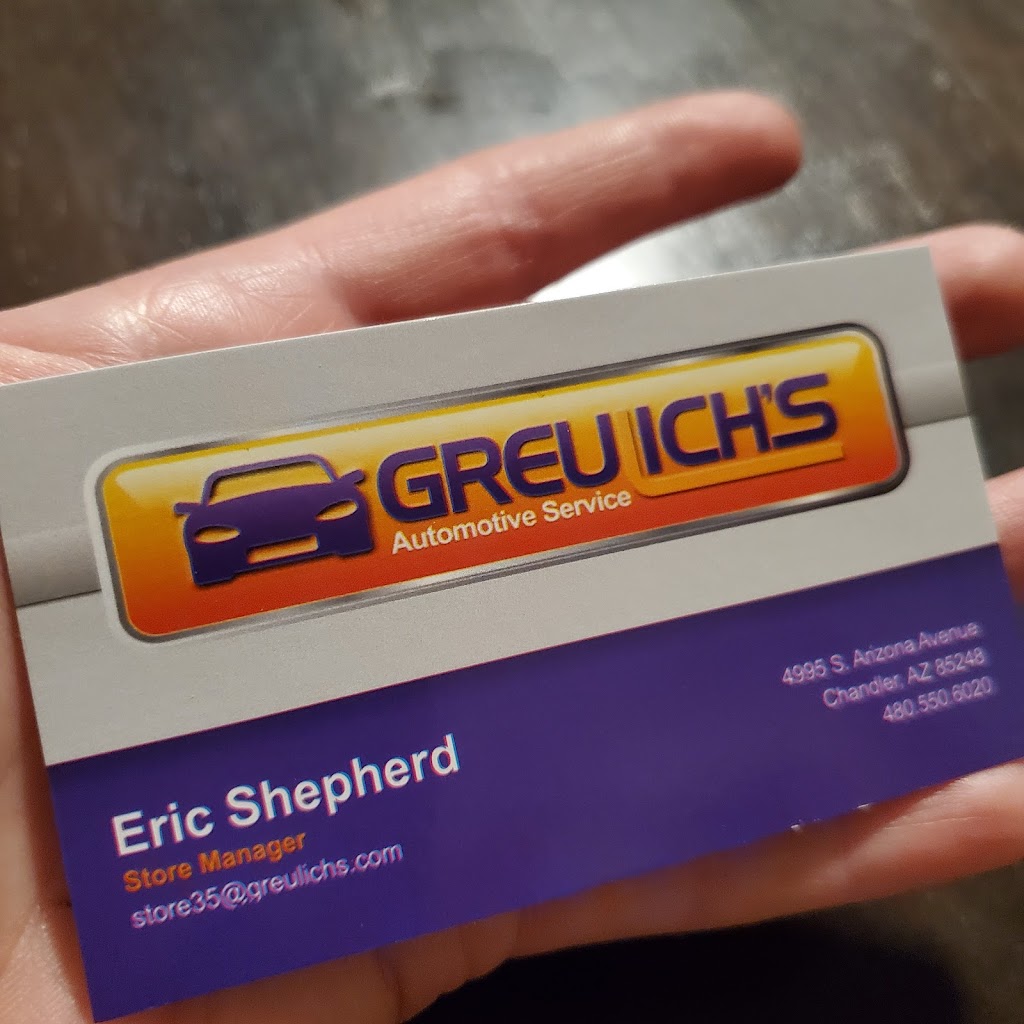 Greulichs Automotive Repair | 4995 S Arizona Ave, Chandler, AZ 85248, USA | Phone: (480) 550-6020