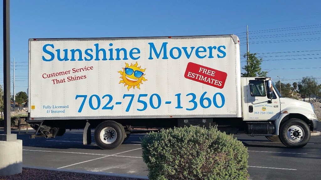 Sunshine Movers | 8100 W Charleston Blvd #102, Las Vegas, NV 89117, USA | Phone: (702) 750-1360