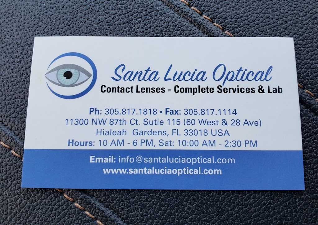 Santa Lucia Optical | 11300 NW 87th Ct #115, Hialeah Gardens, FL 33018, USA | Phone: (305) 817-1818