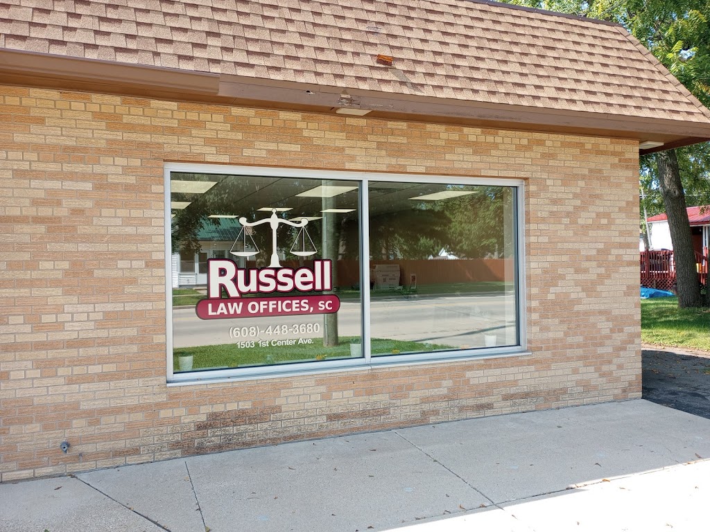 Russell Law Offices, S.C. | 1503 1st Center Ave, Brodhead, WI 53520, USA | Phone: (608) 448-3680