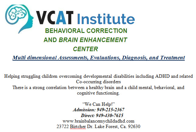 VCAT ADHD Brain Enhancement Center | 3151 Airway Ave STE C3, Costa Mesa, CA 92626, USA | Phone: (949) 769-1372