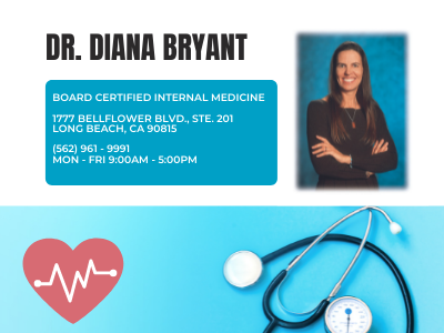 Diana R. Bryant, MD | 1777 N Bellflower Blvd # 201, Long Beach, CA 90815, USA | Phone: (562) 961-9991