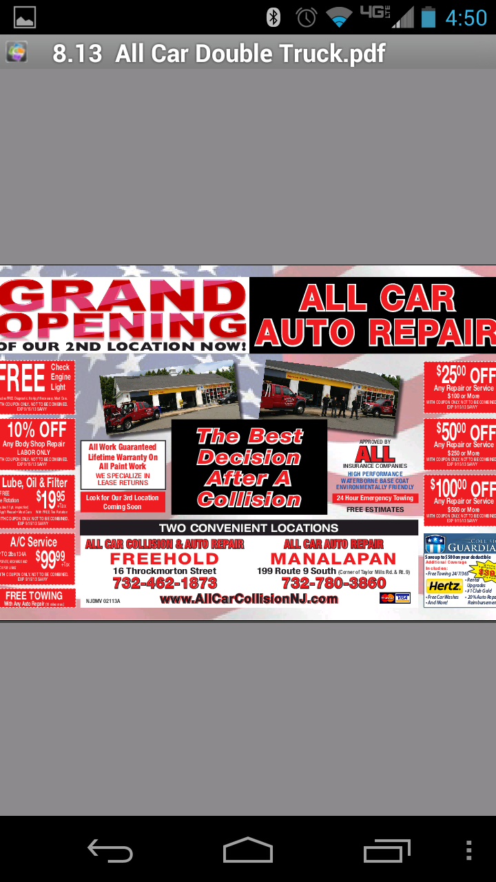 All Car Auto Repair Llc. | 84 Tracy Station Rd, Manalapan Township, NJ 07726, USA | Phone: (732) 780-3860