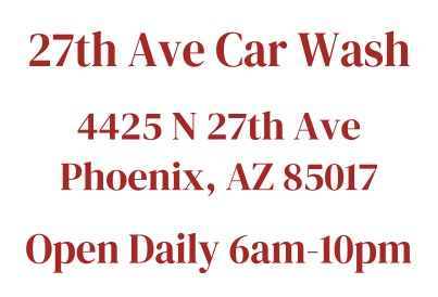 27th Ave Car Wash | 4425 N 27th Ave, Phoenix, AZ 85017, USA | Phone: (520) 477-9430