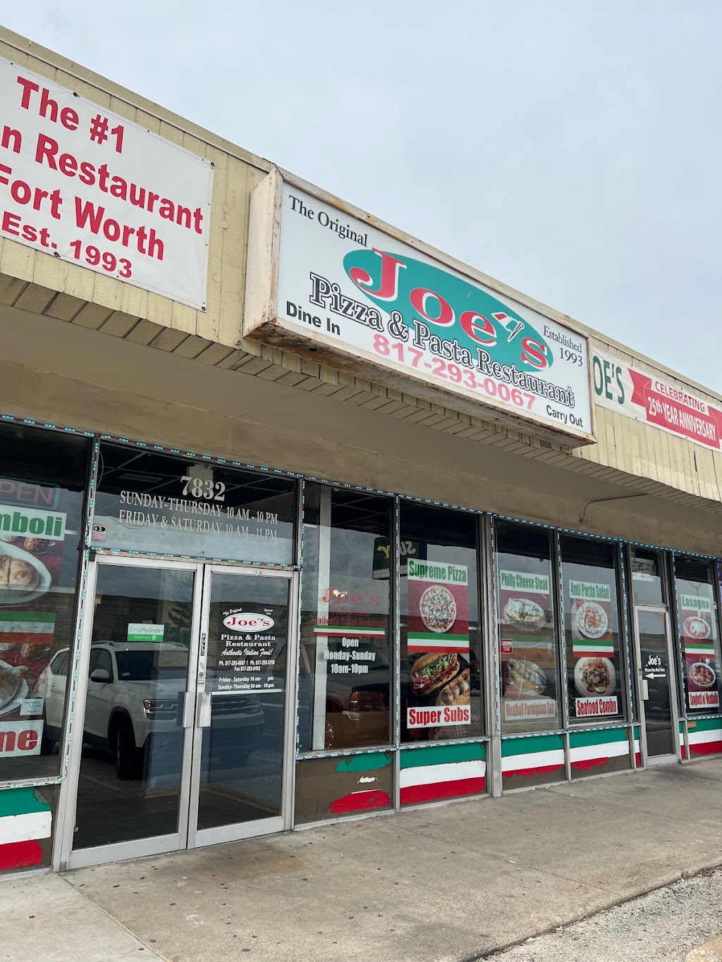 Joes Pizza Pasta & Subs | 7832 South Fwy, Fort Worth, TX 76134, USA | Phone: (817) 242-6323