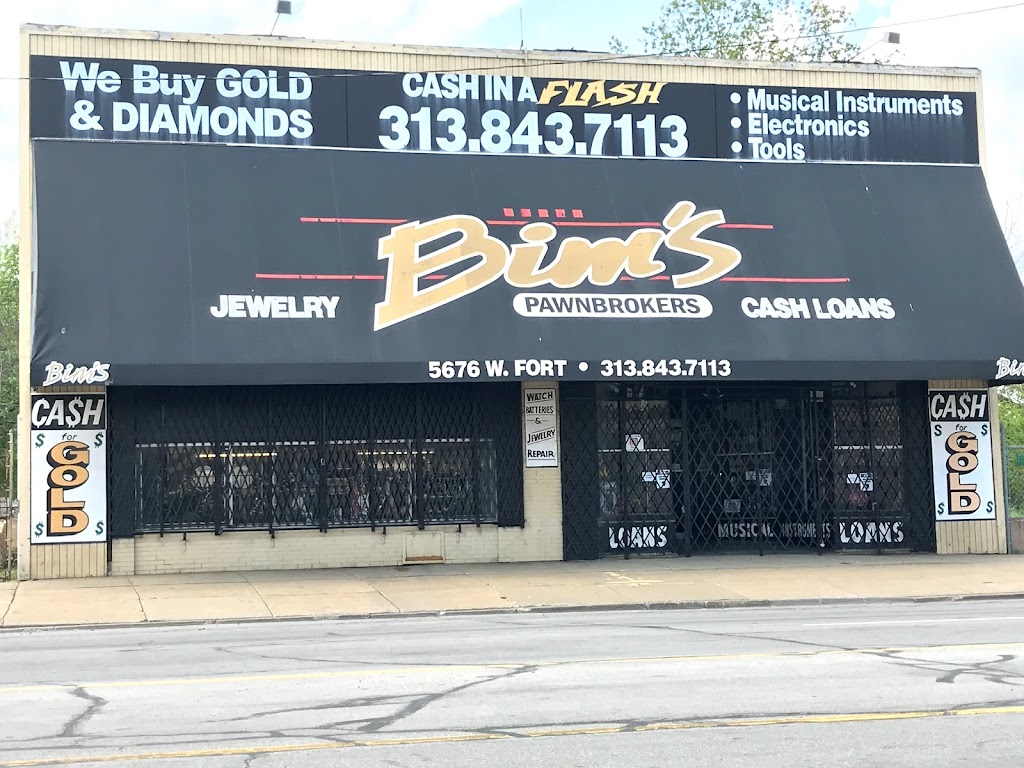 Bims Pawnbrokers | 5676 W Fort St, Detroit, MI 48209, USA | Phone: (313) 843-7113