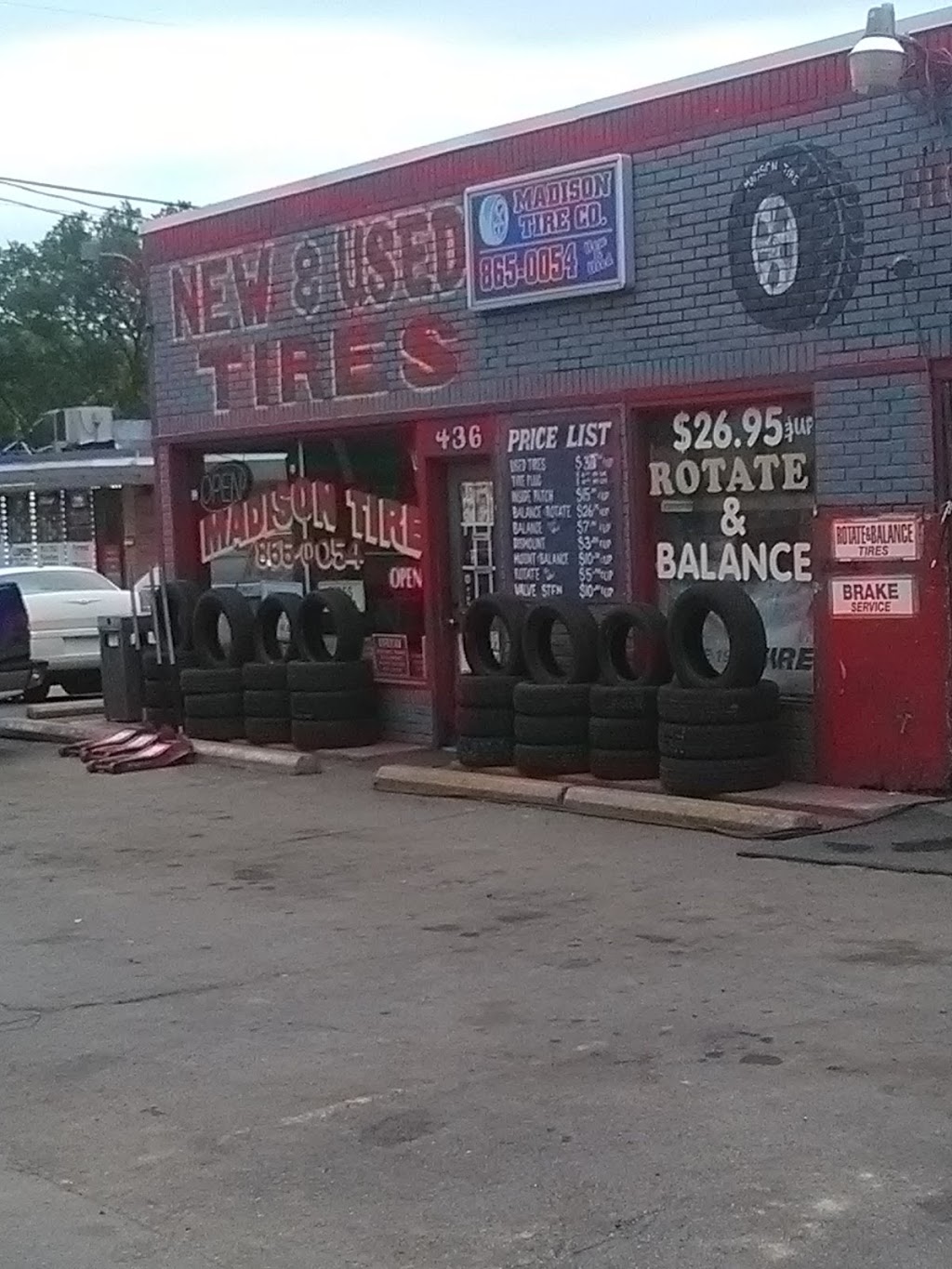 Madison Tire Co | 436 E Old Hickory Blvd, Madison, TN 37115, USA | Phone: (615) 865-0054
