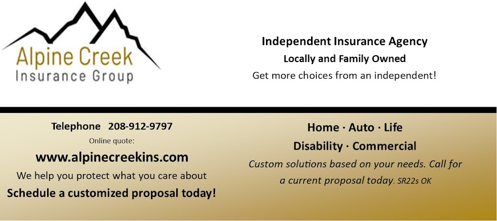 Alpine Creek Insurance Group | 840 W Tooele Dr, Nampa, ID 83686, USA | Phone: (208) 912-9797