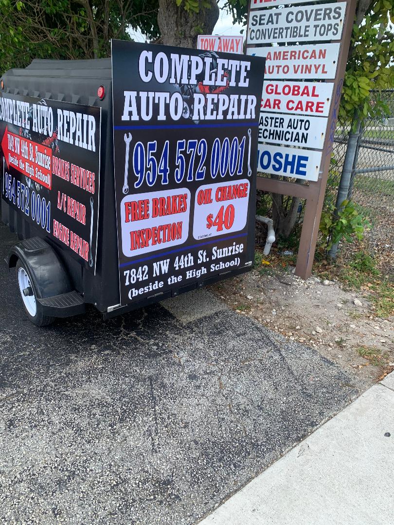 AAA QUALITY COMPLETE AUTO REPAIR LLC | 7842 NW 44th St, Sunrise, FL 33351, USA | Phone: (954) 572-0001