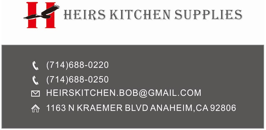 Heirs Kitchen Supplies | 1163 N Kraemer Blvd, Anaheim, CA 92806, USA | Phone: (714) 688-0220