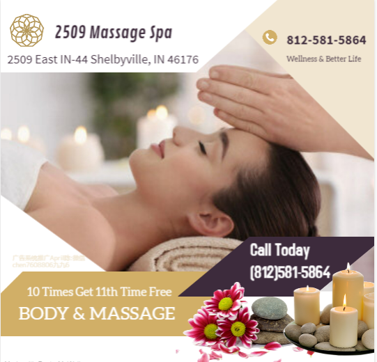 2509 Massage Spa | 2509 IN-44, Shelbyville, IN 46176, USA | Phone: (812) 581-5864