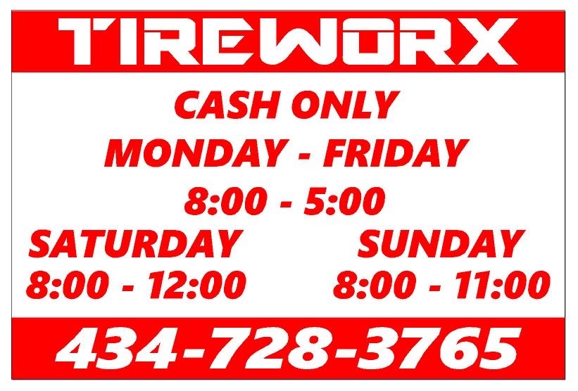 TireWorx New and Used Tires/TireWorx Roadside Assistance LLC. | 3633 Franklin Turnpike, Danville, VA 24540, USA | Phone: (434) 728-3765