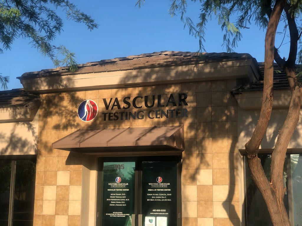 Western Vascular Institute - Vascular Testing Center | 7165 E University Dr Suite 105 Bldg. #2, Mesa, AZ 85207, USA | Phone: (480) 668-5000