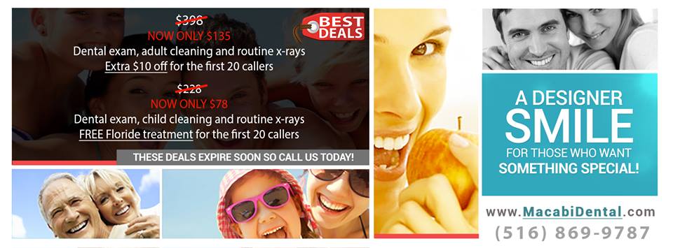Macabi Dental Associates | 1025 Northern Blvd Suite#105, Roslyn, NY 11576, USA | Phone: (516) 869-9787