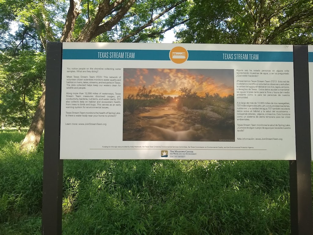 Spring Lake | 201 San Marcos Springs Dr, San Marcos, TX 78666, USA | Phone: (512) 245-7590