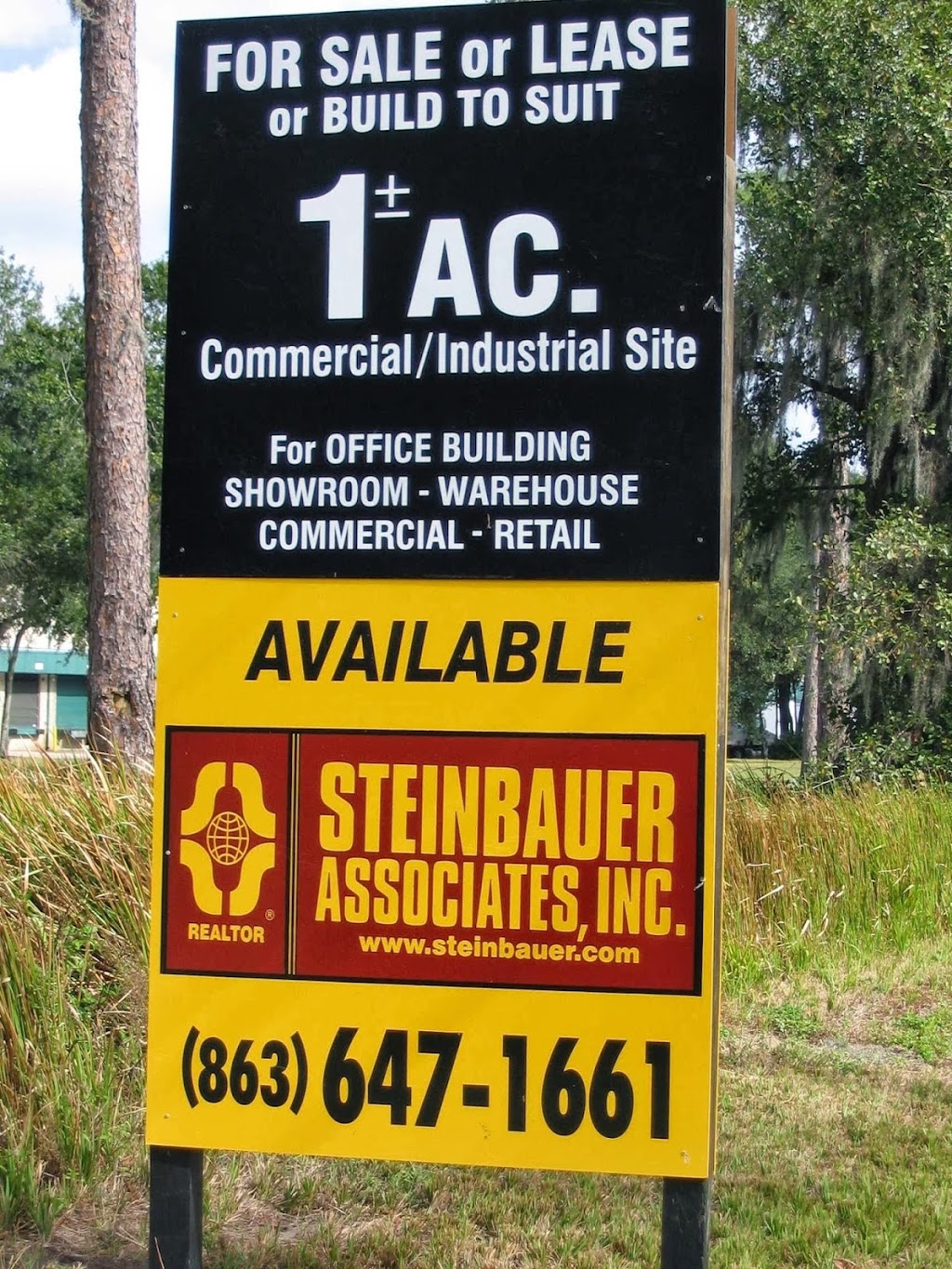 Steinbauer Associates Inc Commercial Realtor | 6700 Florida Ave S STE 35, Lakeland, FL 33813, USA | Phone: (863) 647-1661