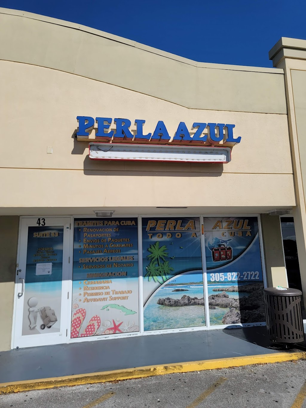 Perla Azul Travel Agency | 6500 W 4th Ave Suite 43, Hialeah, FL 33012, USA | Phone: (305) 822-2722