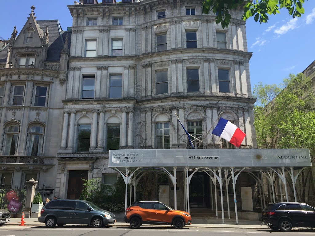 Cultural Services of the French Embassy | 972 5th Ave, New York, NY 10075, USA | Phone: (212) 439-1400