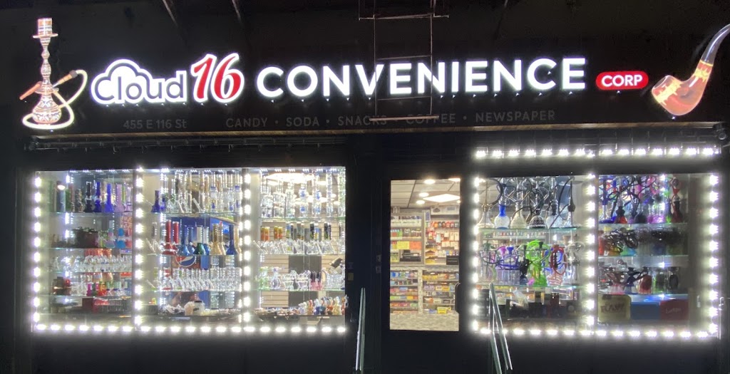 Cloud 16 convenience corp | 455c E 116th St, New York, NY 10029 | Phone: (917) 472-7086