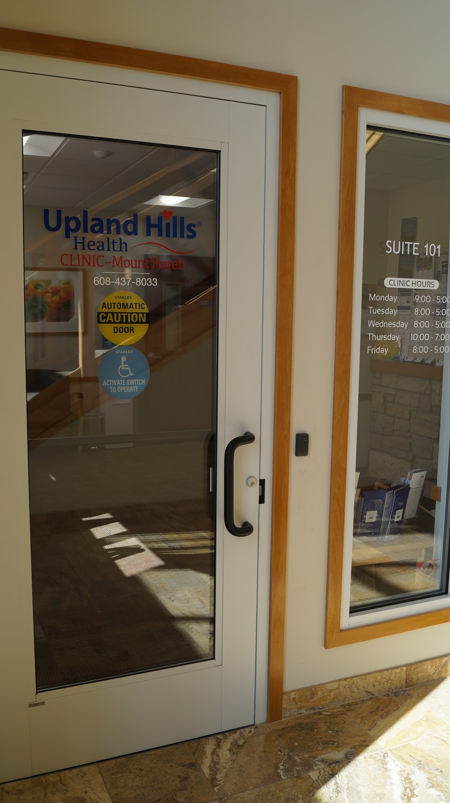 Upland Hills Health Mount Horeb Clinic | 1809 Springdale St, Mt Horeb, WI 53572, USA | Phone: (608) 437-8033