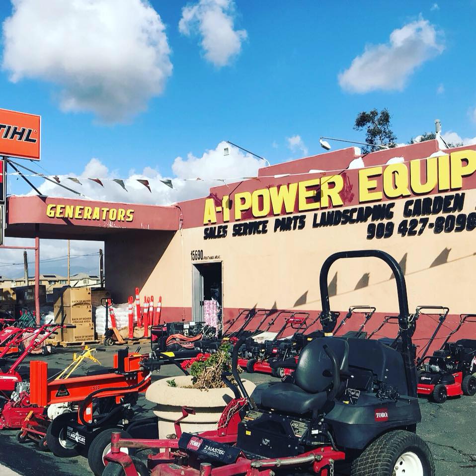 A-1 Power Equipment - Lawnmower Sales Repair and Service | 15690 Foothill Blvd, Fontana, CA 92335, USA | Phone: (909) 427-8098