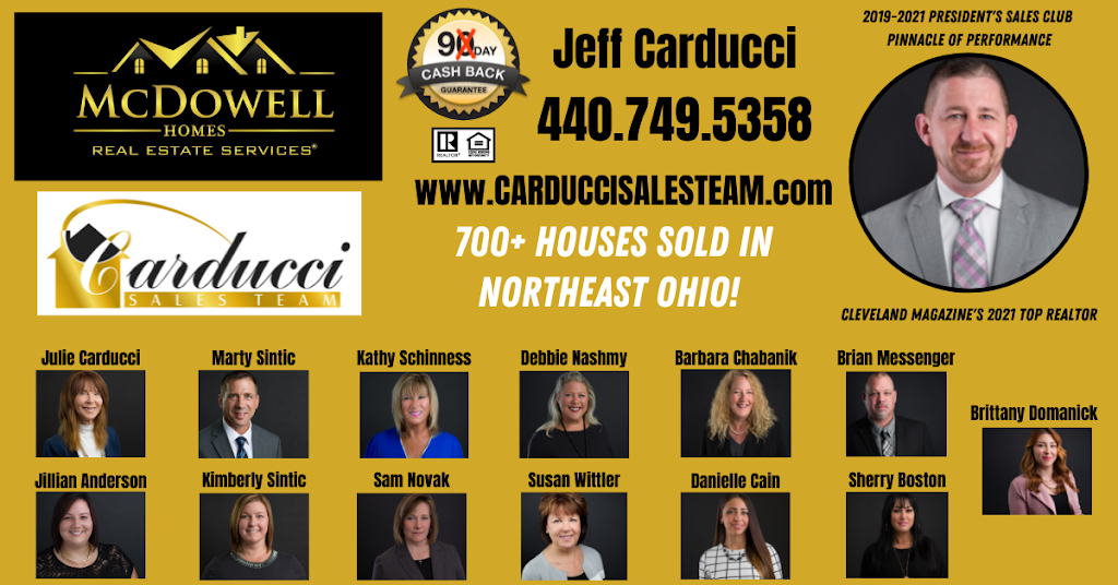 Carducci Sales Team, McDowell Homes | 7230 Mentor Ave Unit 1, Mentor, OH 44060, USA | Phone: (440) 749-5358