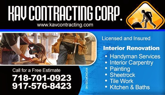 KAV Contracting Corporation. | 2417 Jericho Turnpike, Garden City Park, NY 11040, USA | Phone: (917) 576-8423
