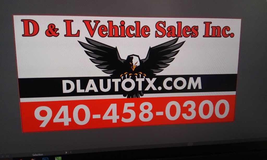 D & L Vehicle Sales Inc | 14691 S Farm to Market 372, Valley View, TX 76272, USA | Phone: (940) 458-0300