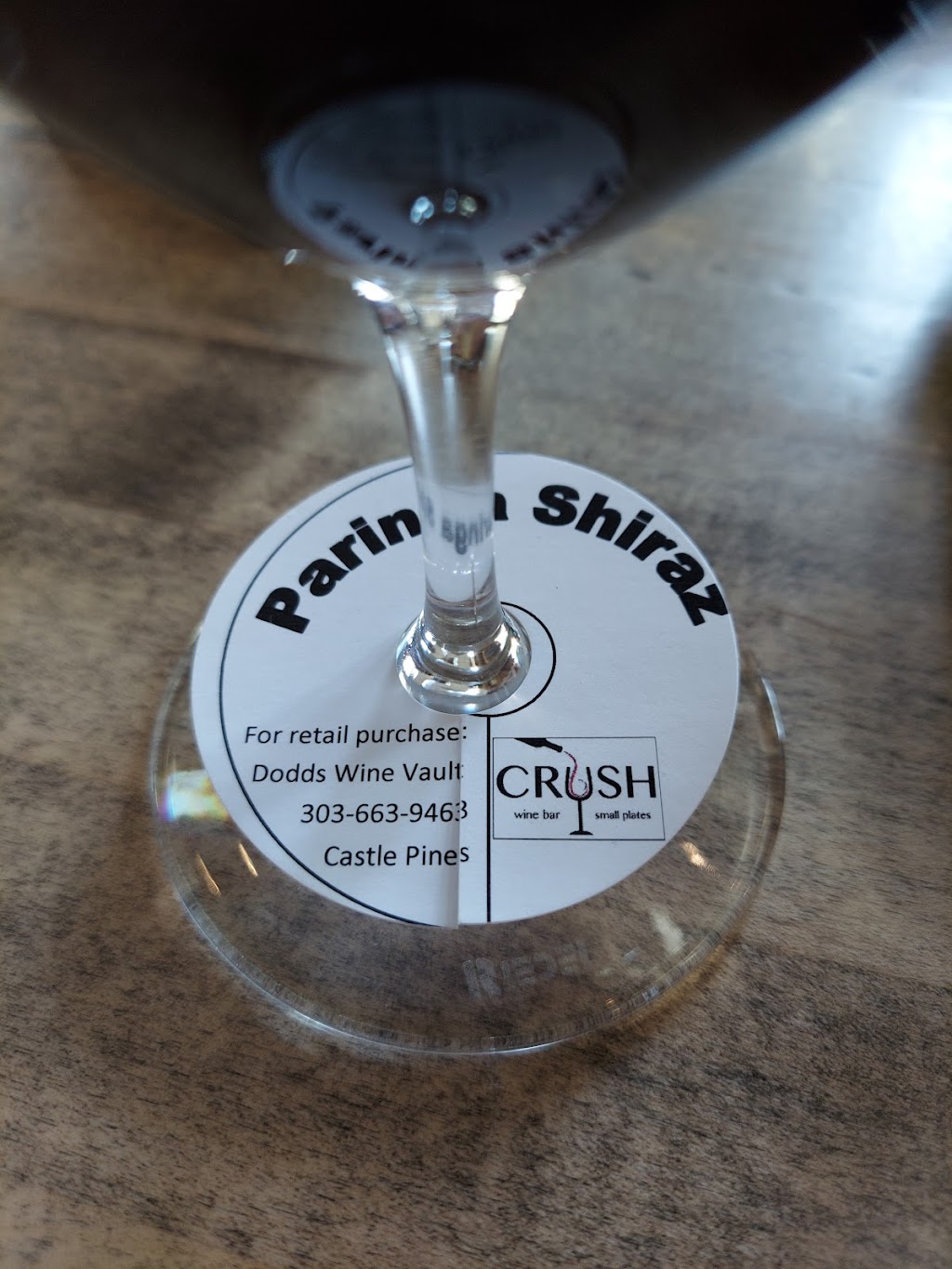 Crush Wine Bar | 3911 Ambrosia St Ste 101, Castle Rock, CO 80109, USA | Phone: (720) 361-2121