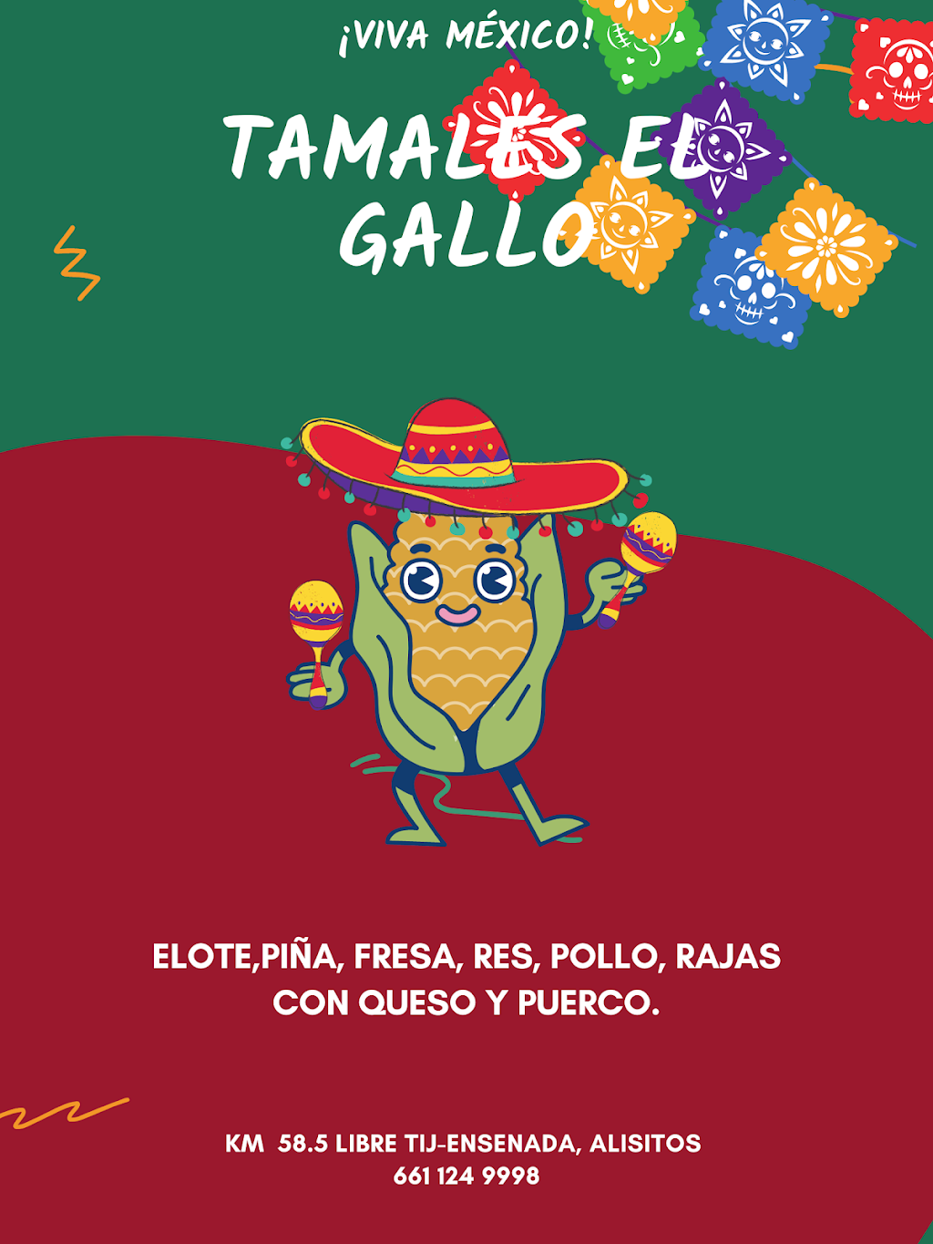 Tamales el Gallo | Carretera libre Tijuana, Escenica Ensenada - Tijuana Km58, Alisitos, 22746 Rosarito, B.C., Mexico | Phone: 661 124 9998