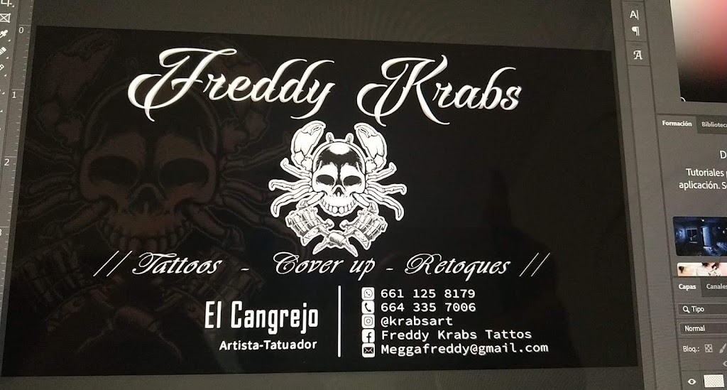 Freddy Krabs tattoos | Concepción velazquez peña , Ejido Lazaro Cardenas, 226540, Ejido Lazaro Cardenas, 22720 La Joya, B.C., Mexico | Phone: 661 125 8179