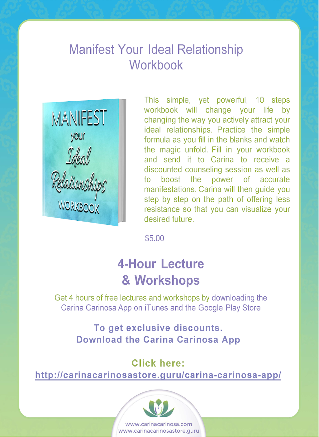 Healing With Carina Carinosa | 2105 Lazy Lake Dr, Harlingen, TX 78550, USA | Phone: (512) 399-4856