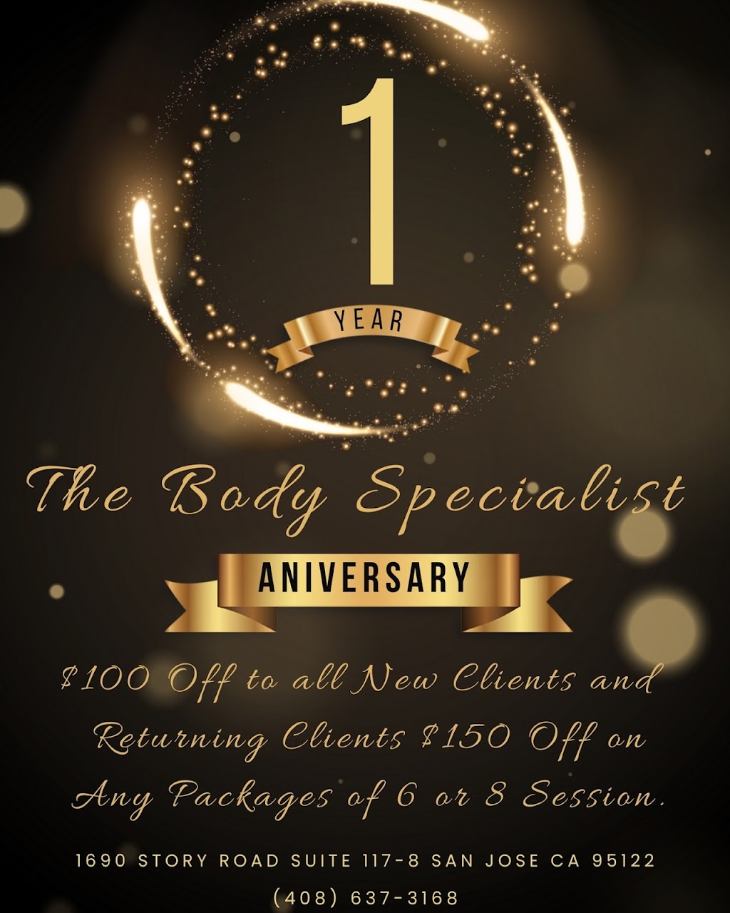 The Body Specialist Body Sculpting | 1690 Story Rd Suite 117-8, San Jose, CA 95122, USA | Phone: (669) 233-1576