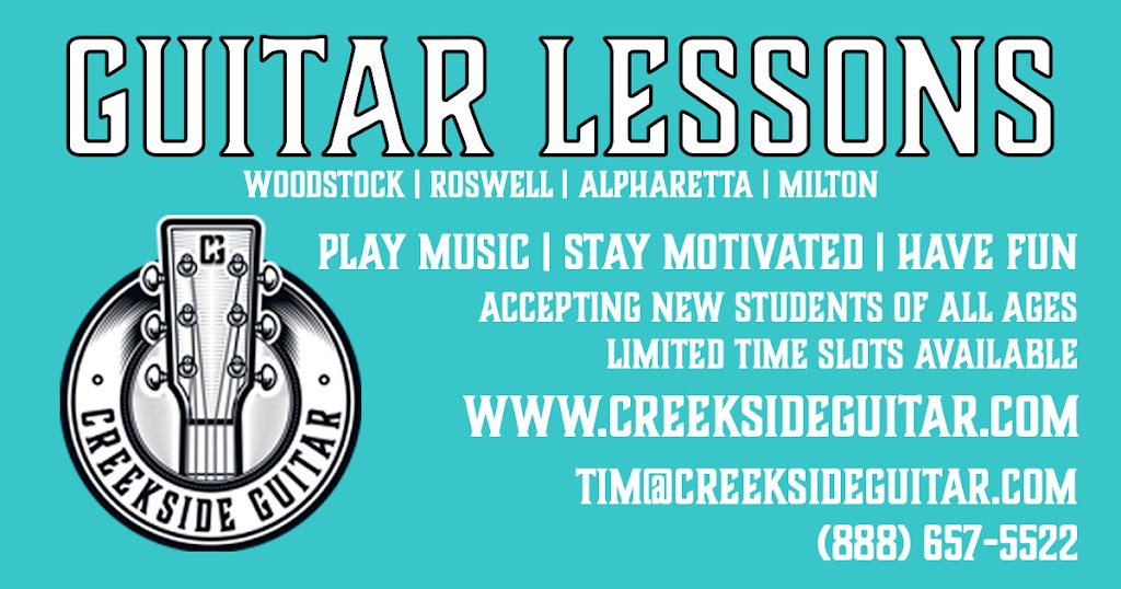 Creekside Guitar Lessons | 2333 Cox Rd, Woodstock, GA 30188, USA | Phone: (888) 657-5522